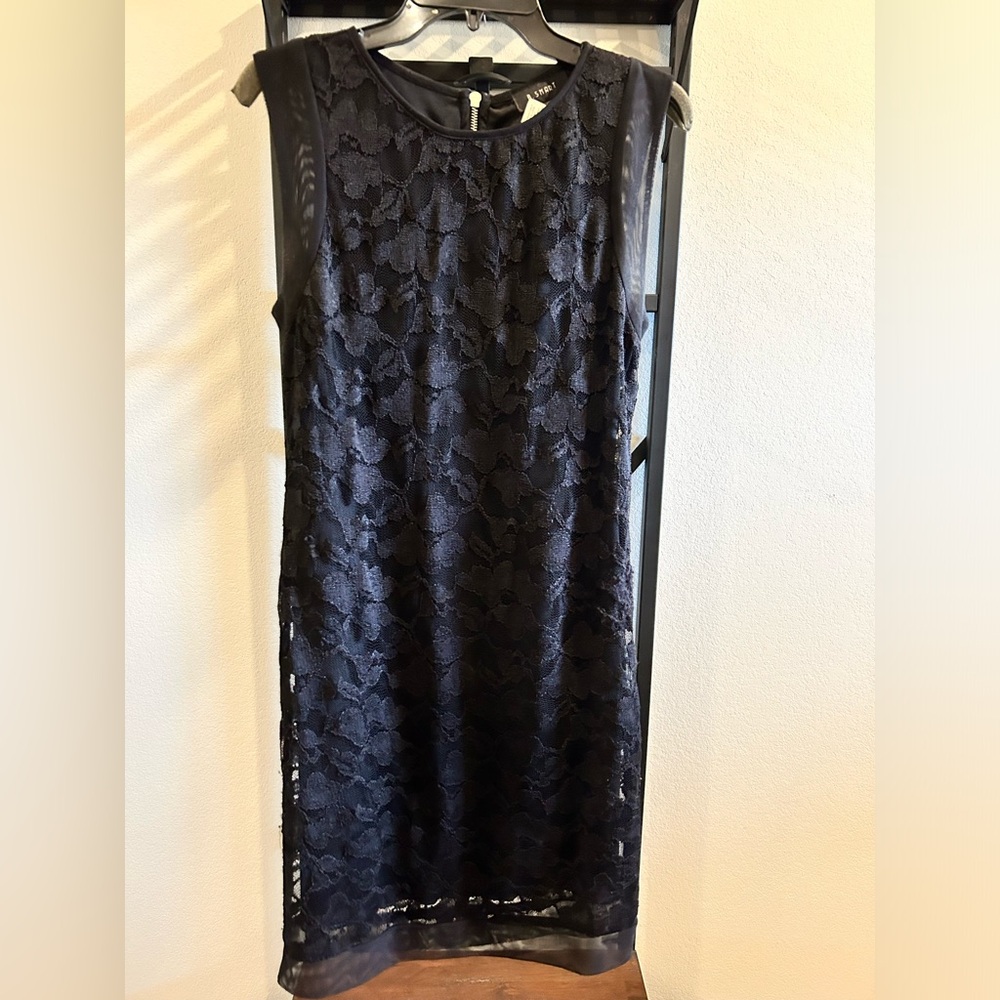 Black, lace dress.